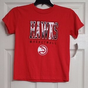NBA Hawks Kids Red Basketball Tee